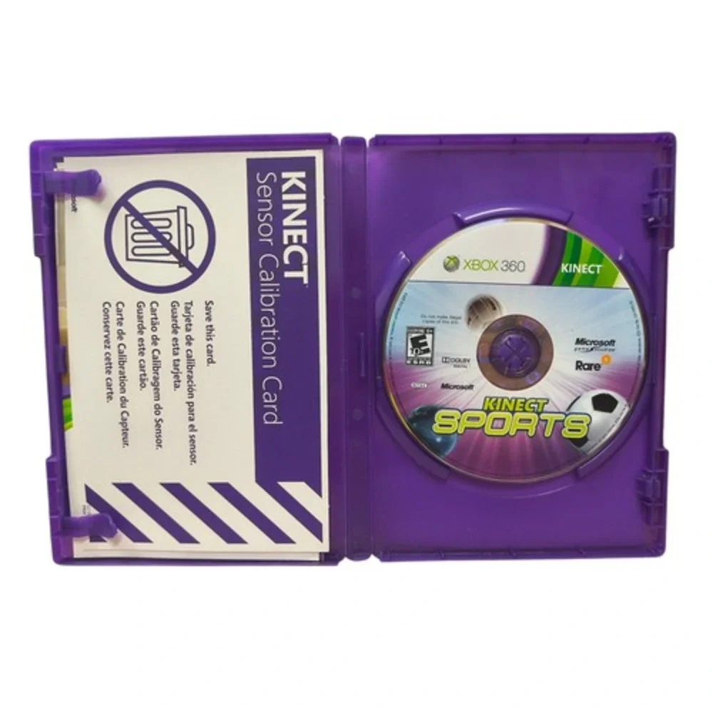 2010 Microsoft Xbox 360 Kinect Sports Complete CIB w/ Calibration Card
